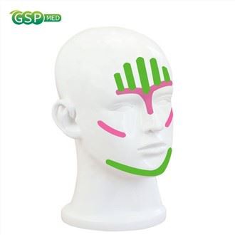 Juda issiq sotuvga moslashtirilgan shakldagi ajinlarni kamaytiradigan yuz tasmasi "V" chiziqli yuz uchun kinesiologiya tasmasi